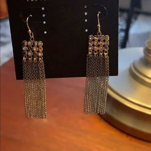Ann Taylor Silver Dangling Earrings